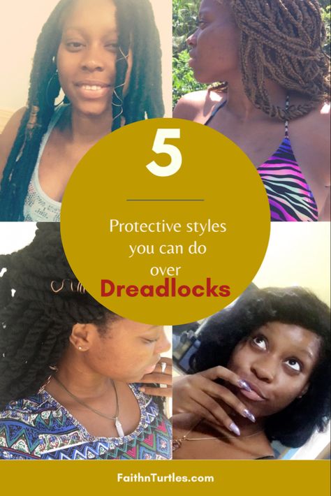 Protective Styles Over Dreads, Parting For Dreadlocks, Protective Dreadlock Styles, How To Grow Dreadlocks Fast, Protective Styles For Locs, Dreadlock Care Tips, Loc Protective Styles, Braids Over Locs Protective Styles, How To Take Out Dreadlocks