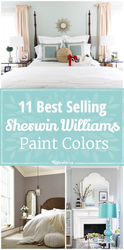 11 Best Selling Sherwin Williams Paint Colors via @tipjunkie Hygge Paint Colors Sherwin Williams, Sherwin Williams Breezy Bedroom, Bedroom Wall Colors Sherwin Williams, Bedroom Paint Sherwin Williams, Bedroom Colors Sherwin Williams, Sherwin Williams Paint Colors 2020, Sherwin Williams Bedroom Colors, Teen Boy Bedroom Paint, Blue Living Room Sets