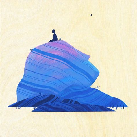 Maggie Chiang illustration Escaping Illustration, Abstract Landscape Illustration, Survival Illustration, Trekking Illustration, Maggie Chiang, Calm Illustration, Fast Illustration, Break Illustration, Dreamy Illustration