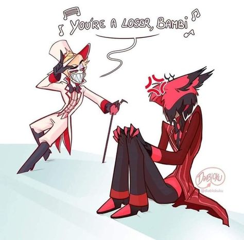 Lucifer And Alastor, Pet Ducks, Hazbin Hotel Charlie, Hotel Trivago, H Hotel, Monster Hotel, Alastor Hazbin Hotel, Vivziepop Hazbin Hotel, Never Gonna