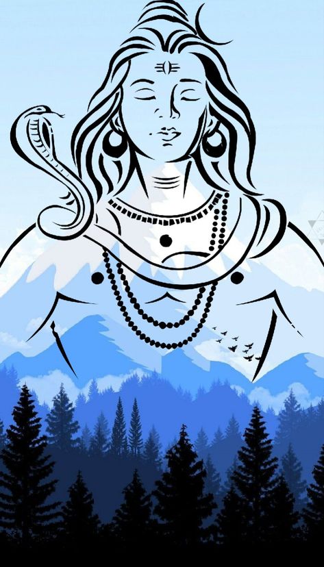 Bhole Baba (Shiva Shankar) meditating... Adiyogi 💐 Shiv Outline, Shankar Bhagwan Painting, Adiyogi Shiva Mandala Art, Adiyogi Shiva Sketch, Shankar Bhagwan Drawing, Adiyogi Shiva Drawing, Adiyogi Drawing, Shiv Ji Sketch, Bholenath Drawing