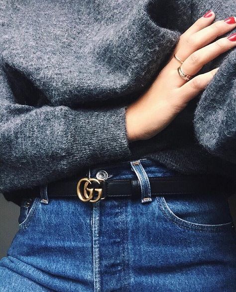 Gucci Looks Street Style, Mode Inspo, Gucci Belt, Inspiration Mode, Looks Style, Mode Inspiration, Coco Chanel, Fashion Details, Belts For Women