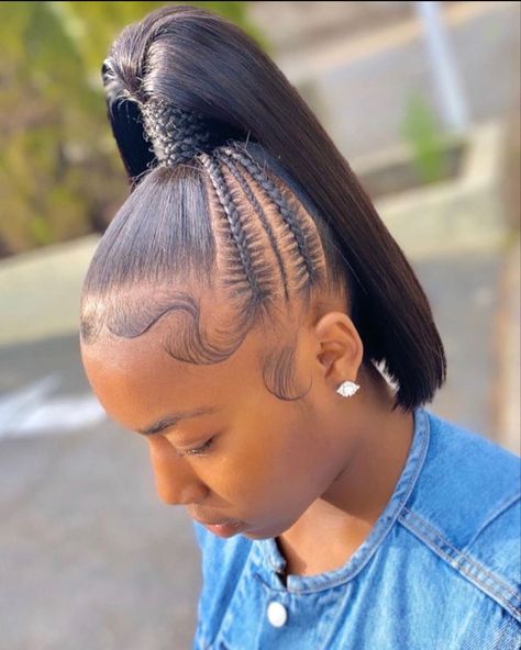 Black Closure Wig, Sleek Ponytail Black Women, Straight Closure Wig, Natural Hair Long, Pretty Ponytails, Black Kids Braids Hairstyles, Cornrow Ponytail, Weave Ponytail Hairstyles, Sleek Ponytail Hairstyles