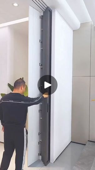 1.7K reactions · 258 shares | Interior Linkage Sliding Doors Hidden Design Sliding Doors | Guancheng Chen | Taimane · Magic Island Sliding Doors Hidden, Folding Doors Interior, Nordic Homes, Kitchen Cupboard Designs, Magic Island, Youth Room, Warm Interior, Candyland Decorations, Folding Doors