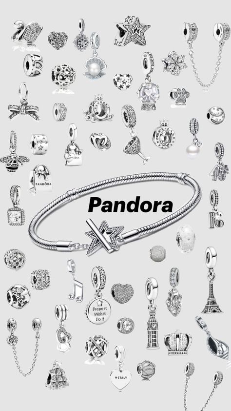 Pandora Bracelet Charms Ideas, Xoxo Jewelry, Pandora Bracelet Designs, Pandora Armband, Pandora Jewelry Charms, Jewelry Accessories Ideas, Girly Accessories, Pandora Bracelet Charms, Classy Jewelry