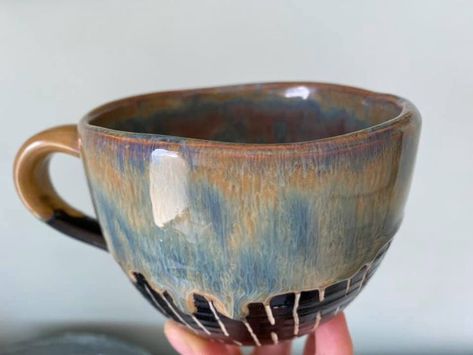 Mayco Dark Flux Glaze, Dark Flux Glaze, Glaze Combos, Salt Cellars, Pottery Inspiration, Ceramic Glaze, Salt Cellar, Surface Design, Glaze