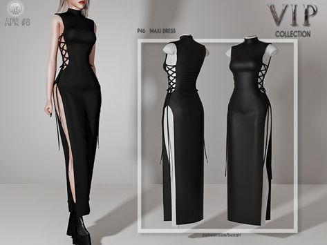 -VIP-(Early Access) MAXI DRESS P46 (APR #8) Výtvarné Reference, Sims 4 Dresses, Idee Cosplay, Sims4 Clothes, Sims 4 Collections, Sims 4 Mods Clothes, Fete Anime, Sims 4 Clothing, Sims 4 Cc