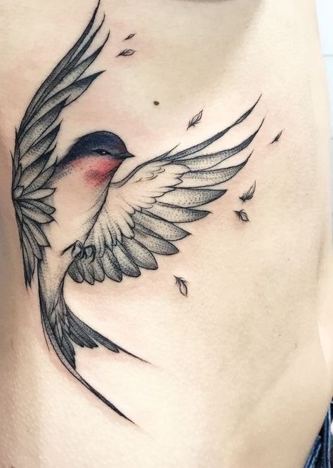 Mockingbird Tattoo Ideas, Golondrinas Tattoo, A Bird Tattoo, Mockingbird Tattoo, Swallow Tattoo Design, Swallow Bird Tattoos, Bird Tattoos, Swallow Tattoo, Tatuaje A Color