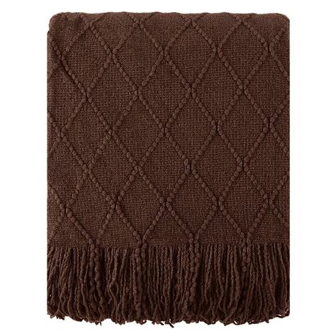 Battilo Dark Brown Throw Blanket for Couch with Tassel, Chocolate Knit Throw Blankets for Home De... | Walmart (US) Decorative Chocolate, Brown Throw Blanket, Brown Blanket, Fringe Throw Blanket, Boho Throw Blanket, Textured Blankets, Decorative Throws Blanket, Fringe Throw, Black Blanket