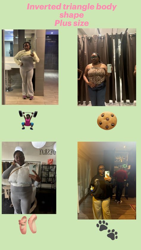 An idea of what I dress like as a plus sized woman with an inverted triangle body shape. We need more info on how to dress Plus Sized Woman, Inverted Triangle Body Shape, Triangle Body Shape, Inverted Triangle, Plus Sized, A Plus, Body Shape, I Dress, We Need