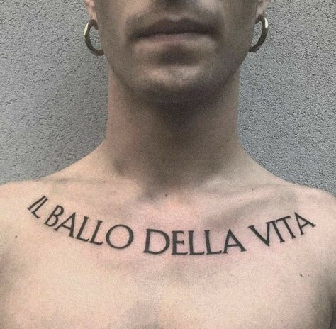 Damiano David Tattoo, Chest Tattoo With Meaning, David Tattoo, Revenge Of The Fallen, Stomach Tattoos, Damiano David, Tattoo Font, Tattoo Meaning, Chest Tattoo