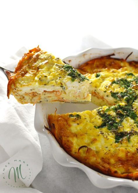 Goat Cheese & Herb Quiche with Sweet Potato Crust Herb Quiche, Quiche With Sweet Potato Crust, Sweet Potato Crust, Goat Cheese Quiche, Potato Crust, Traditional Thanksgiving Recipes, Clean Eating Grocery List, Easter Recipe, Cheese Quiche