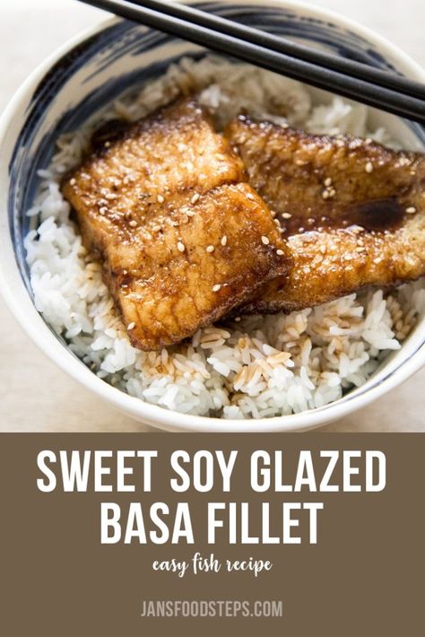 Baked Basa Fillet Recipe, Basa Fillet Recipes, Unagi Don, Basa Fish Recipes, Fish Fillet Recipe, Soy Recipes, Easy Fish Recipes, Healthy Homemade Recipes, Baked Fish