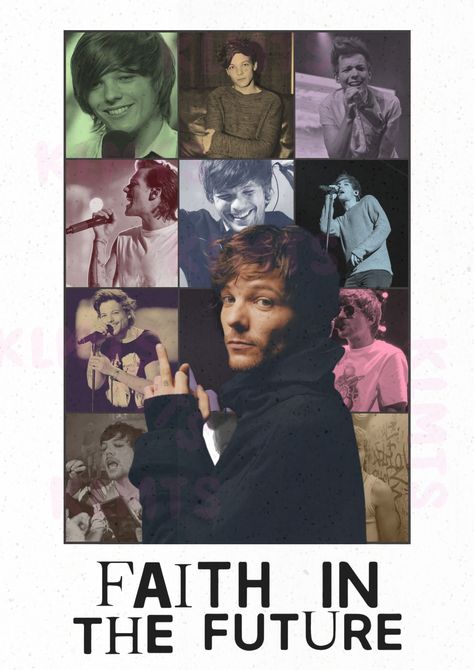 Room Posters Louis Tomlinson, Louis Tomlinson Faith In The Future, Faith In The Future Wallpaper, Faith In The Future Louis Tomlinson, Louis Tomlinson Collage, Louis Tomlinson Poster, One Direction Music, Future Poster, Punk Rock Princess