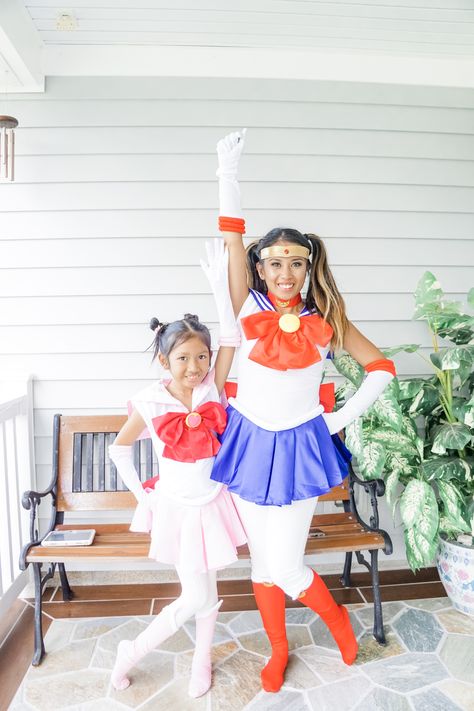 Mother Daughter Halloween Costume Anime Mom And Daughters Halloween Costumes, Mother And Daughter Halloween Costumes, Mom And Daughter Costumes, Mother Daughter Halloween Costumes, Mother Daughter Costumes, Family Cosplay, Matching Costumes, Matching Halloween, Mother Daughter