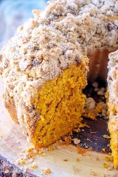 Pumpkin Streusel Coffee Cake, Pumpkin Streusel, Cake Pumpkin, Pecan Desserts, Streusel Coffee Cake, Pumpkin Coffee Cakes, Streusel Muffins, Cake Coffee, Make Breakfast