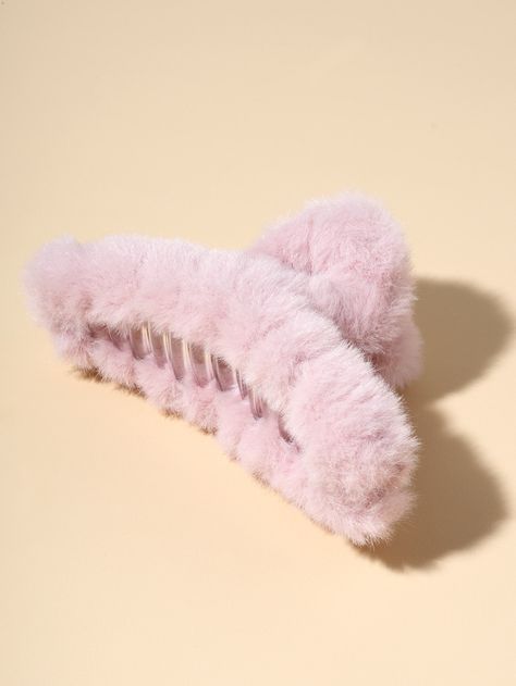 Fuzzy Hair Clips, Fuzzy Claw Clip, Fluffy Claw Clip, Cute Cheap Pink Clips, Fluffy Hair Clip, Claw Clips For Thick Hair, Pink Claw Clip, Clips For Thick Hair, Pink Hair Claw Clip