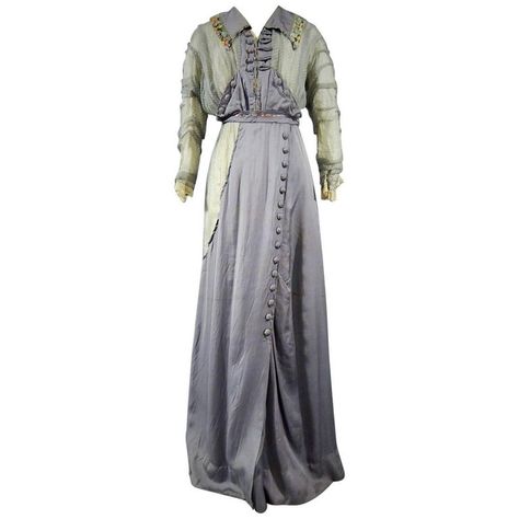 Edwardian Tea Gown, 1920s Dresses, Tea Gown, 1910s Fashion, Jewel Dress, Edwardian Dress, Dresses Cocktail, Middle Class, Vintage Cocktail