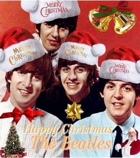 The Beatles Christmas, Beatles Christmas, Music Journal, Beatles Photos, Beatles Art, Christmas Rock, Merry Christmas Happy Holidays, Rock Artists, Great Bands