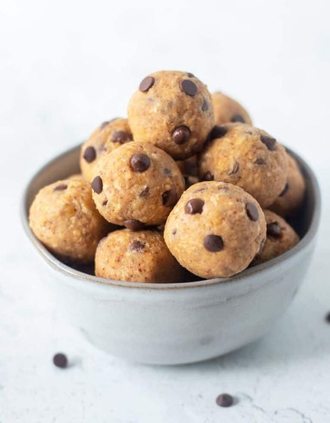 Chickpea Cookie Dough Bites - Apples for CJ Chickpea Cookie Dough Bites, Protein Cookie Dough Balls, Wraps Recipes Easy, Chickpea Cookie Dough, Pumpkin Pie Protein, Healthy Peanut Butter Cookies, Chickpea Cookies, Cookie Dough To Eat, Butter Cookie Dough