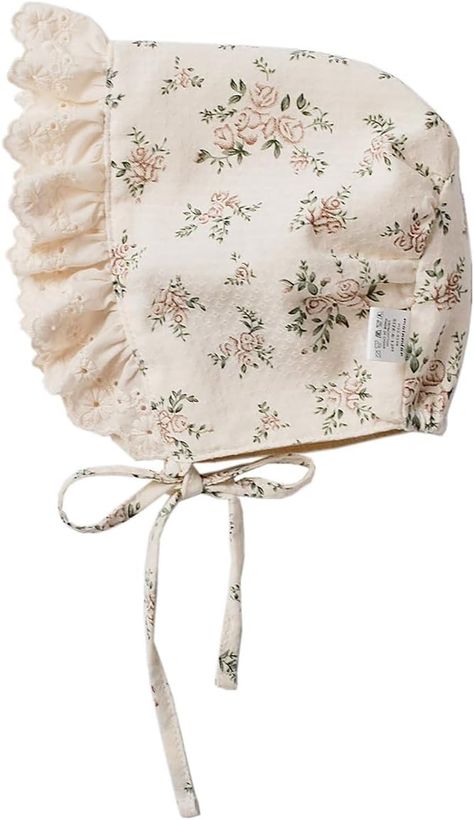 Amazon.com: HOOLCHEAN Baby Girls Printed Cotton Bonnet Infant Vintage Flower Lace Sun Protection Hat: Clothing, Shoes & Jewelry Baby Girl Sun Hat, Baby Girl Bonnet, Girls Sun Hat, Sun Protection Hat, Flower Lace, Orange Flower, Girls Prints, Tiger's Eye