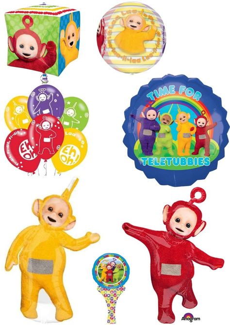 Teletubbies Party Decoration, Teletubbies Party Ideas, Teletubbies Birthday Party, Teletubbies Birthday, School Balloons, Kids Birthday Theme, First Birthday Party Themes, Pre School, 1st Bday