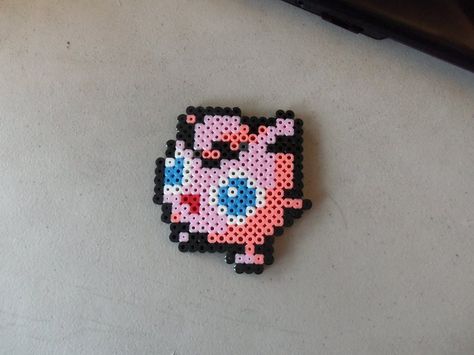 Jigglypuff bead toy by Etowntigers1 on DeviantArt Jiggly Puff, Hama Art, Noh Mask, Pixel Beads, Melty Bead Patterns, Melty Beads, Melting Beads, Perler Bead Art, Fuse Beads