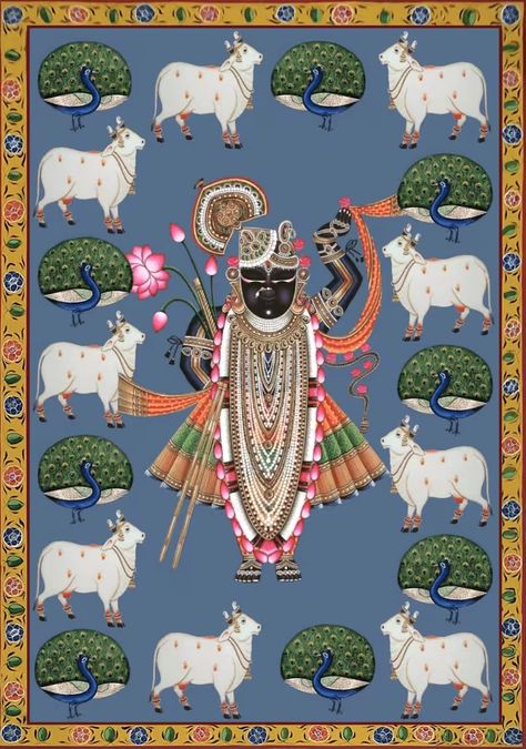 Shrinath Ji Pichwai Painting, Pichwai Shrinathji Painting, Shrinathji Pichwai Paintings, Mumbai Painting, Shree Nathji, Pichwai Painting, The Idol, Pichwai Paintings, Indian Painting