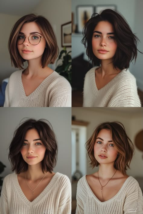 Short Wavy Bob Haircuts, Wavy Bob Haircuts, Short Wavy Bob, Wavy Bob, Bob Haircut For Fine Hair, Short Wavy, Short Hair Color, Haircut For Thick Hair, Trending Haircuts