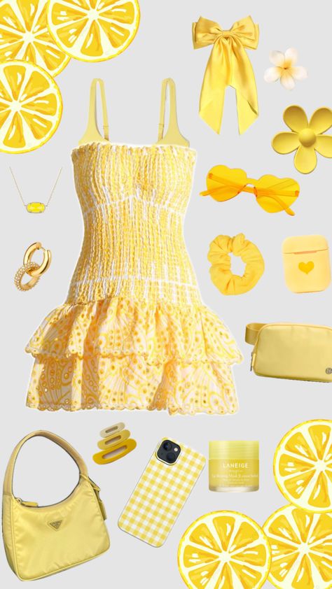 when life gives you lemons, make lemonade!! #lemons #yellow #dress #yellowoutfit #outfitinspo #fit #follow #fun Fun Fits, Make Lemonade, Yellow Outfit, Yellow Dress, Lemonade, Outfit Inspo, Yellow