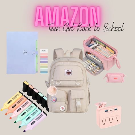 Every girl needs to have fashionable school supplies for school here are some really cute ones that they can show off with pride. #ads #earnscommission #amazoninfluencer #backtoschool #teengirl #highschool Supplies For School, Girl Needs, School Essentials, Found On Amazon, Top Pick, Teen Girls, Every Girl, Favorite Products, School Supplies