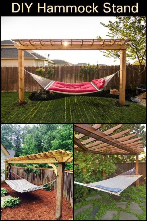 Awesome "patio decorating" info is readily available on our site. Read more and you wont be sorry you did. Pergola Diy, Terrasse Design, Backyard Hammock, Diy Hammock, Garden Patio Decor, Outdoor Hammock, Hammock Stand, Pergola Plans, Diy Pergola