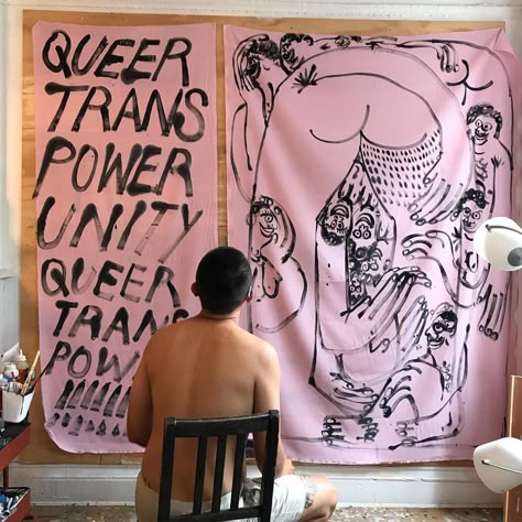 Jeffrey Cheung on Instagram: “Tomorrow (Tuesday) is the last day to see these installed in the window of @printedmatterinc in NYC and get a free unity riso print. Queer…” Queer Art Installation, Queer Protest Art, Queer Joy Art, Queer Home Decor, Queer Resistance, Queer Nature, Queer Zine, Jeffrey Cheung, Queer Photography