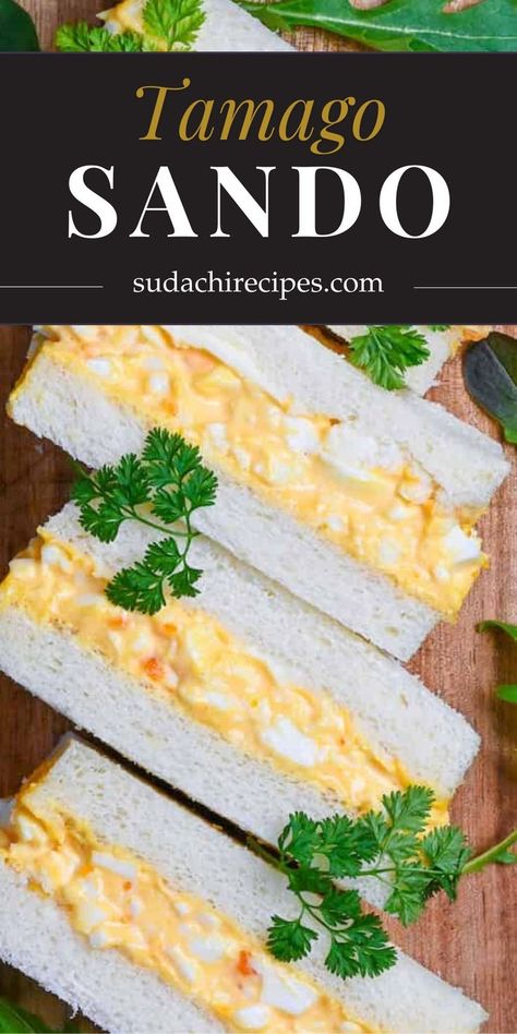 This detailed Japanese egg sandwich recipe takes you through the steps to make the ultimate Japanese egg salad sandwich or Tamago Sando. From boiling eggs to perfection, mixing them with a rich, creamy blend of mayonnaise, a dash of honey for sweetness, and a hint of mustard for depth, wrapped in pillowy soft white bread, this sandwich is perfect for any meal or snack time. 🍽️ Japanese Egg Sando Recipe, Korean Egg Salad Sandwich, Egg Sando Recipe, Tamago Sando Recipe, Japanese White Bread Recipe, Japanese Egg Salad Recipe, Boiled Egg Sandwich Recipe, Egg Sandwich Ideas, Japanese Egg Salad Sandwich Recipe