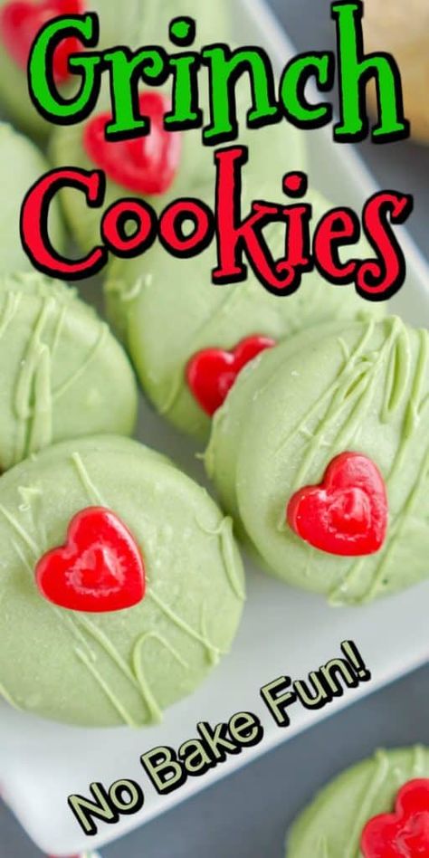 Grinch Oreos, Grinch Treats, Easy Christmas Candy Recipes, Grinch Cookies, Christmas Platter, I Was A Child, Christmas Candy Recipes, Christmas Cookies Easy, Best Christmas Cookies