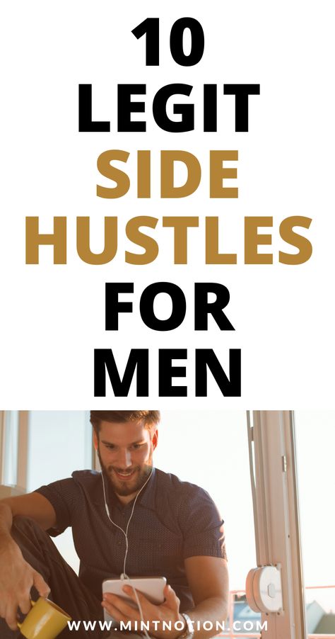 Home Projects For Men, Legit Side Jobs Extra Money, Top Side Hustles, Diy Side Hustle Ideas At Home, Money Side Hustles, Money Making Ideas For Men, Jobs From Home For Men, Side Hustles For Men, Remote Side Hustles