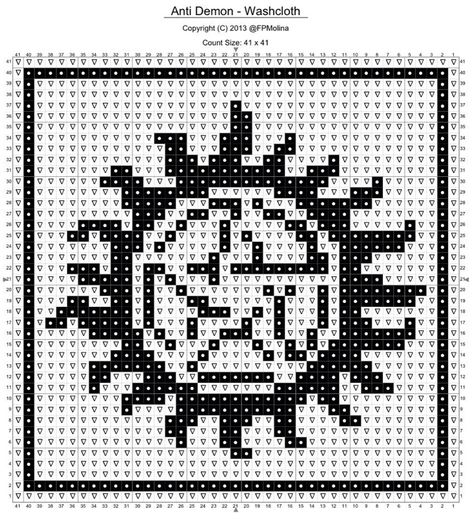 Keep your nerdy kitchen clean with this anti-demon stitch chart - Supernatural Supernatural Crochet, Demon Supernatural, Supernatural Blanket, Obsessive Personality, Supernatural Halloween, Bead Templates, Kitchen Cabinet Organizers, Gay Christmas, Cabinet Organizers