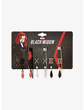 Black Widow Symbol, Marvel Black Widow, Marvel Jewelry, Marvel Fashion, Наташа Romanoff, Earring Cuff, Accessories Anime, Marvel Clothes, Marvel Merchandise