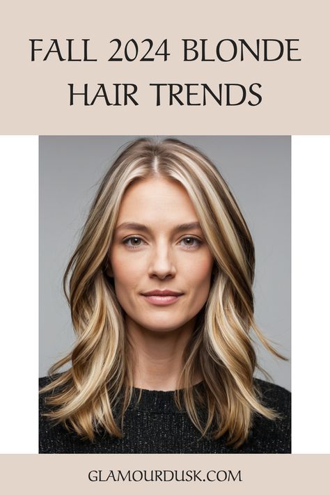 "Fall 2024 is redefining blonde! 🍁 Think buttery tones, soft balayage, and icy highlights that capture the season's vibe. Whether you're going warm and cozy or cool and chic, these blonde hair trends are a must-see for your next transformation. Pin now for all the inspo you’ll need! 💛✨" Beige Blonde Lowlights, Cool Champagne Blonde Hair, 2024 Blonde Highlights, Trending Blonde 2024, Hailey Bieber Hair Blonde, Warm Blonde Hair Highlights, Warm Vs Cool Blonde, Blonde Tones Chart, Fall 2024 Blonde Hair Trends