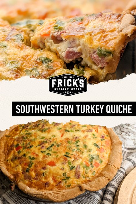 Turkey Quiche Recipes, Turkey Quiche, Sausage Quiche Recipes, Quiche Recipes Healthy, Delicious Quiche, Ready Set Eat, Franklin Bbq, Quiche Recipe, Light Bites