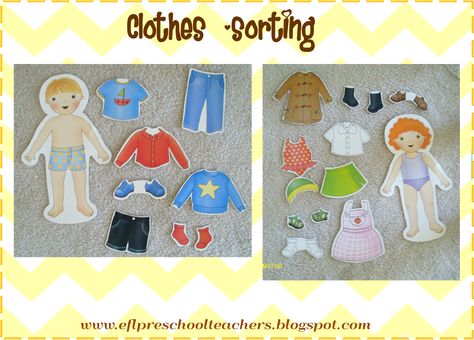 ESL/EFL Preschool Teachers: Clothes Theme Preschool Teacher Clothes, Ice Activities, English Preschool, Clothes Study, Creative Curriculum Preschool, Clothing Study, Art Teacher Outfits, Summer Preschool Activities, Clothing Themes