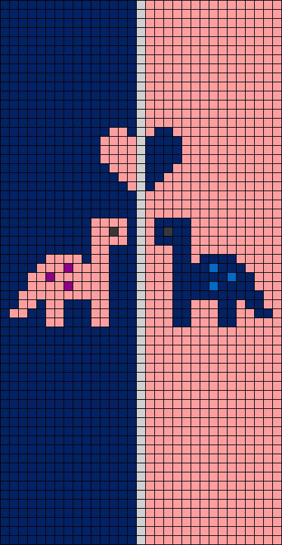 Alpha pattern #83535 variation #160660 | BraceletBook Couple Alpha Pattern, Loom Designs, Cute Dino, Friendship Bracelet Patterns Easy, Bead Loom Designs, Bracelets Patterns, Diy Bracelets Patterns, Pixel Art Pattern, Vsco Girl