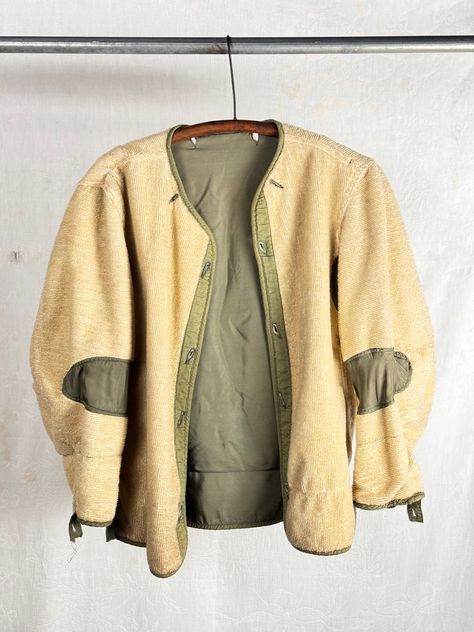 Vintage 1950s Thrashed M-51 Field Jacket Liner Vintage Military, Field Jacket, Everyday Style, Vintage 1950s, Aging Signs, That Way, Army Green, Everyday Fashion, Im Not Perfect