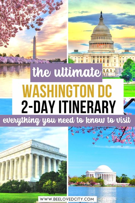 The Ultimate Washington DC 2-day Itinerary What To See In Washington Dc, 2 Days In Washington Dc, Weekend In Washington Dc, Washington Dc Weekend Trip, Weekend In Dc, Washington Dc Itinerary, Trip To Washington Dc, Washington Dc Vacation, Dc Vacation