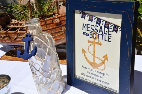 Nautical Baby Shower Boy, Baby Shower Messages, Coco Baby, Baby Shrimp, King Baby, Nautical Baby Shower, Shower Bebe, Nautical Baby, Message In A Bottle