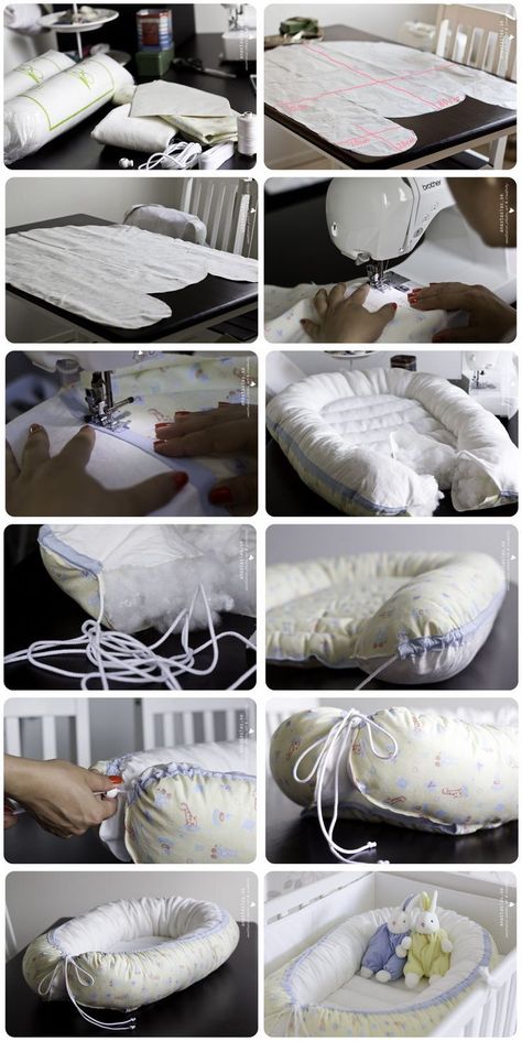 DIY Babynest diy craft crafts craft ideas diy crafts do it yourself diy projects crafty do it yourself crafts babynest Perlengkapan Bayi Diy, طفلة حديثة الولادة, Projek Menjahit, Diy Bebe, Diy Bricolage, Baby Sewing Projects, Quilt Baby, Baby Nest, Baby Projects