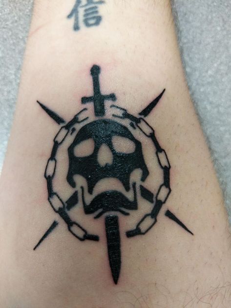 Small Destiny 2 Tattoos, Destiny2 Tattoo, Destiny Game Tattoo Ideas, Destiny Hunter Tattoo, Destiny Tattoo Game, Jaden Tattoo, Titanic Southampton, Destiny Tattoo Ideas, Destiny 2 Tattoo Ideas