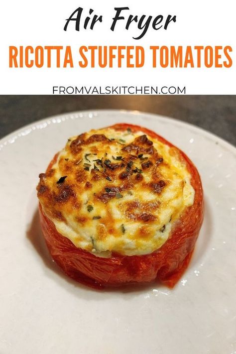 Air Fryer Tomato Recipes, Air Fryer Stuffed Tomatoes, Roasted Tomatoes In Air Fryer, Tomato Air Fryer, Roasted Cherry Tomatoes Air Fryer, Bread Cutlet, Buttery Corn, Baked Dips, Premium Spices