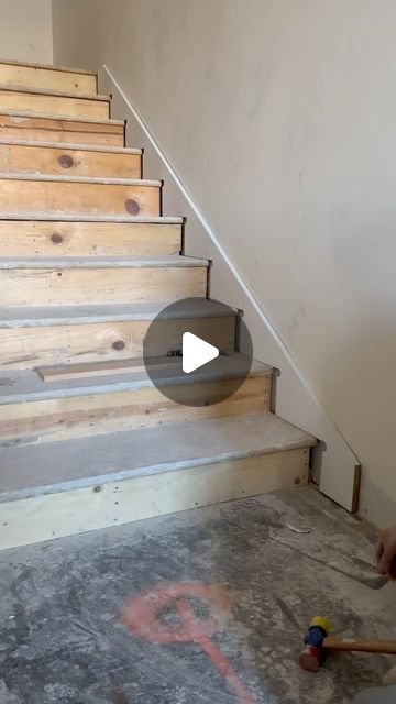 Awesome Trimwork - Utah handrails & custom builds on Instagram: "Gotta love scribing stair skirts 🤘🏼. How often do you have this issue? Framers 🙄 #stairskirt" Stairs Skirting, Custom Build, Utah, Stairs, Interior Design, Building, On Instagram, Instagram, Design