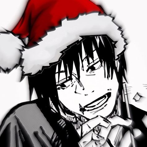 Xmas Pfp, Discord Server, Jujutsu Kaisen, Jujutsu, Black And White, Christmas, Anime, On Instagram, Instagram